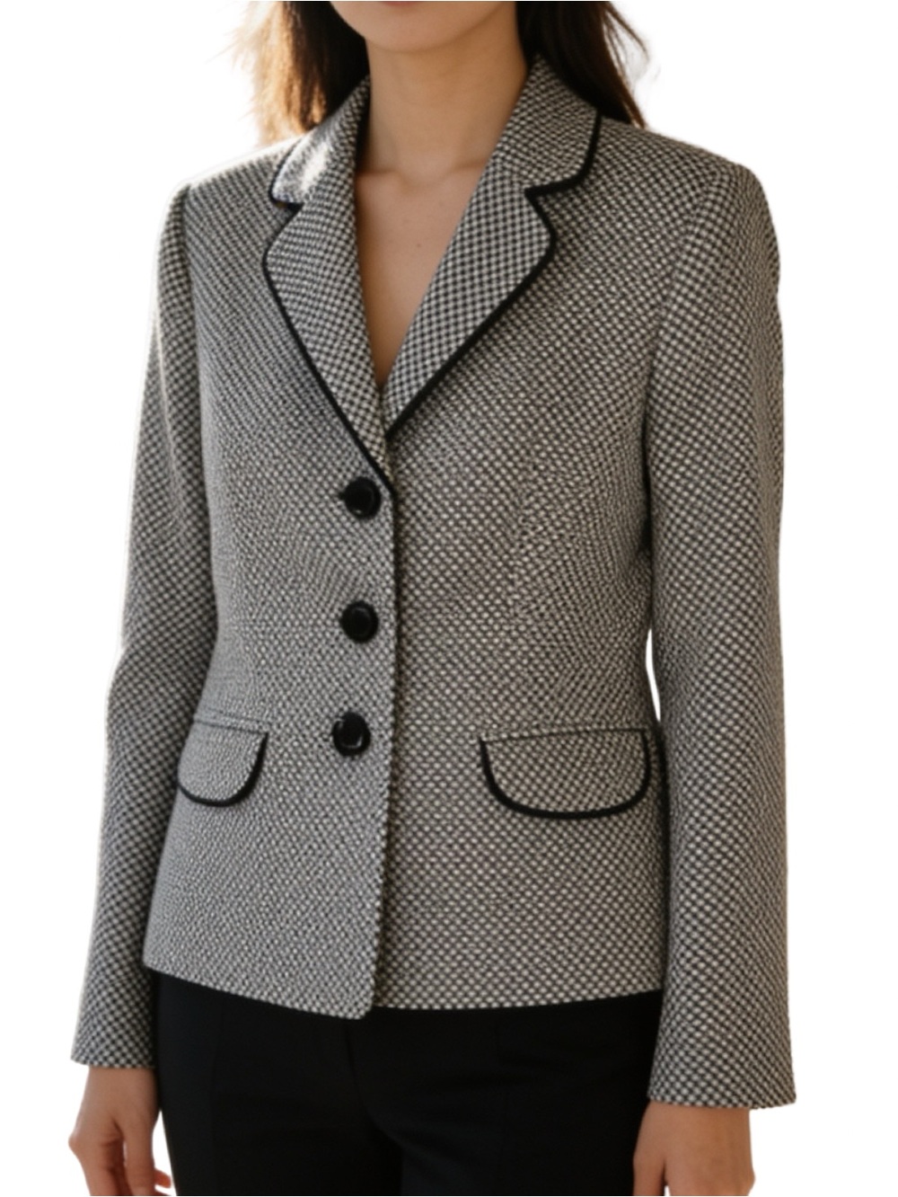 KASPER black & pink jacket.